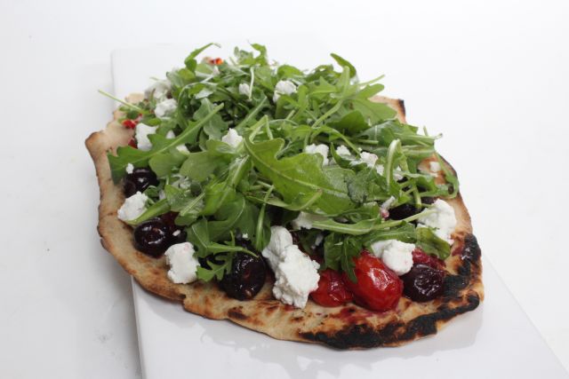 Sorghum and Roasted Cherry Flatbread
