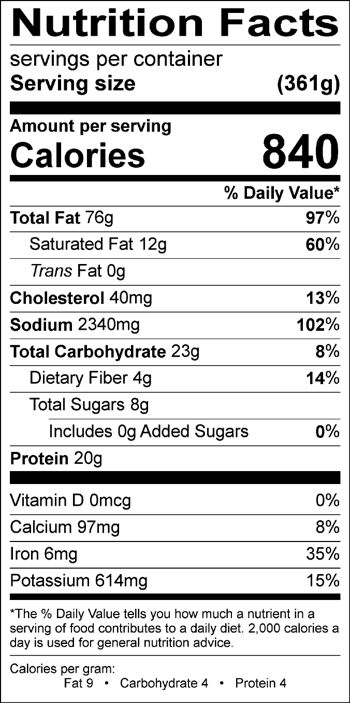 Nutrition Facts