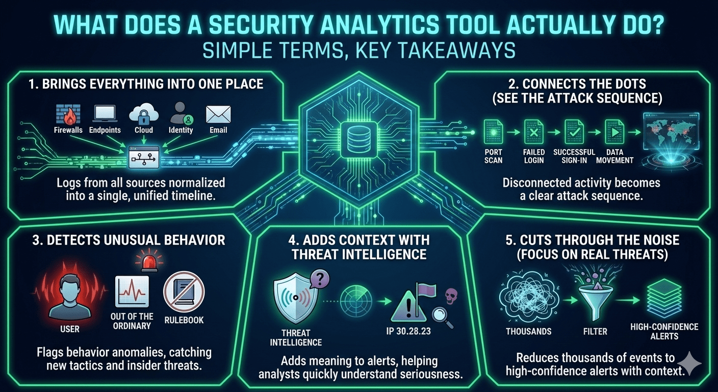 What Does a Security Analytics Tool Actually Do in Simple Terms?