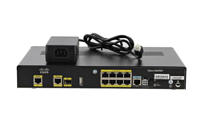Cisco C892FSP-K9 Router Advance IP Services, MEM-8XX-512U1GB License, Passive
