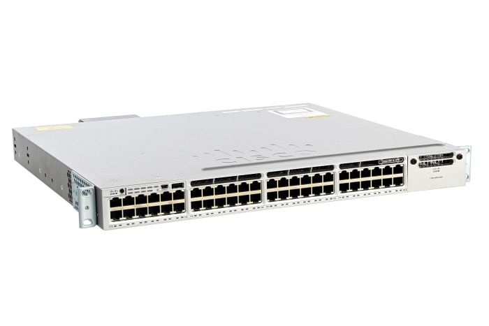 Cisco Catalyst WS-C3850-48U-L Switch LAN Base License, Port-Side Air Intake