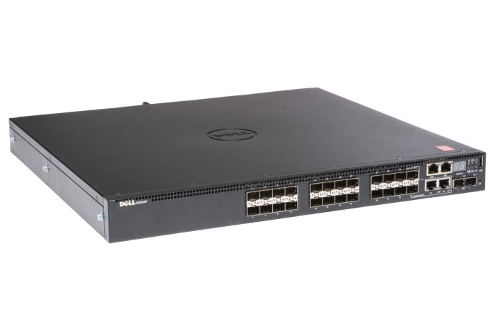 Dell Networking N3024F Switch 24 x 1Gb SFP, 2 x SFP+ Ports