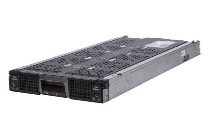 Front view of Dell PowerEdge FD332 with 8 x 1.2TB SAS Hard Drives