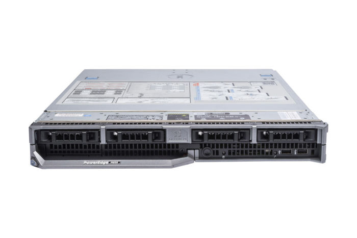 Dell PowerEdge M830 1x4 2.5" SAS, 4 x E5-4620 v4 2.1GHz Ten-Core, 192GB, PERC H730, iDRAC8 Enterprise