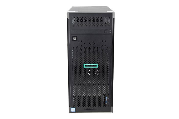 Front view of HP Proliant ML110 Gen9 with 4 x 2TB SAS 7.2k 3.5" HDDs