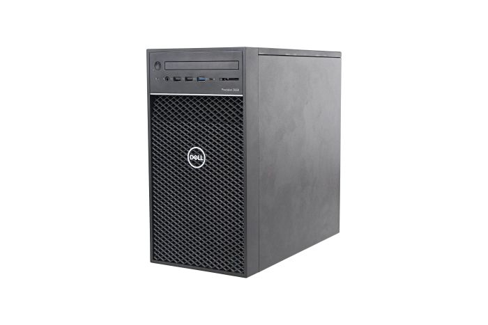 Angled View of Dell Precision 3630 Tower with 4 x 2.5" Drive Bays