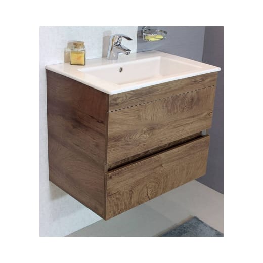 M-Mebel Moreno - стилен шкаф за баня с порцеланов умивалник