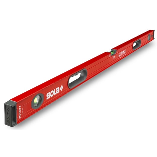 Нивелир SOLA BIG RED 3 120, алуминиев, висока акуратност, с ръкохватки, за хоризонтални и вертикални измервания
