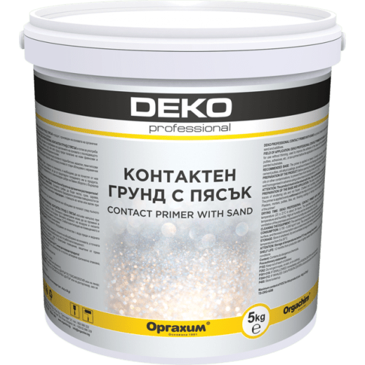 Грунд Deko Professional, контактен, с пясък