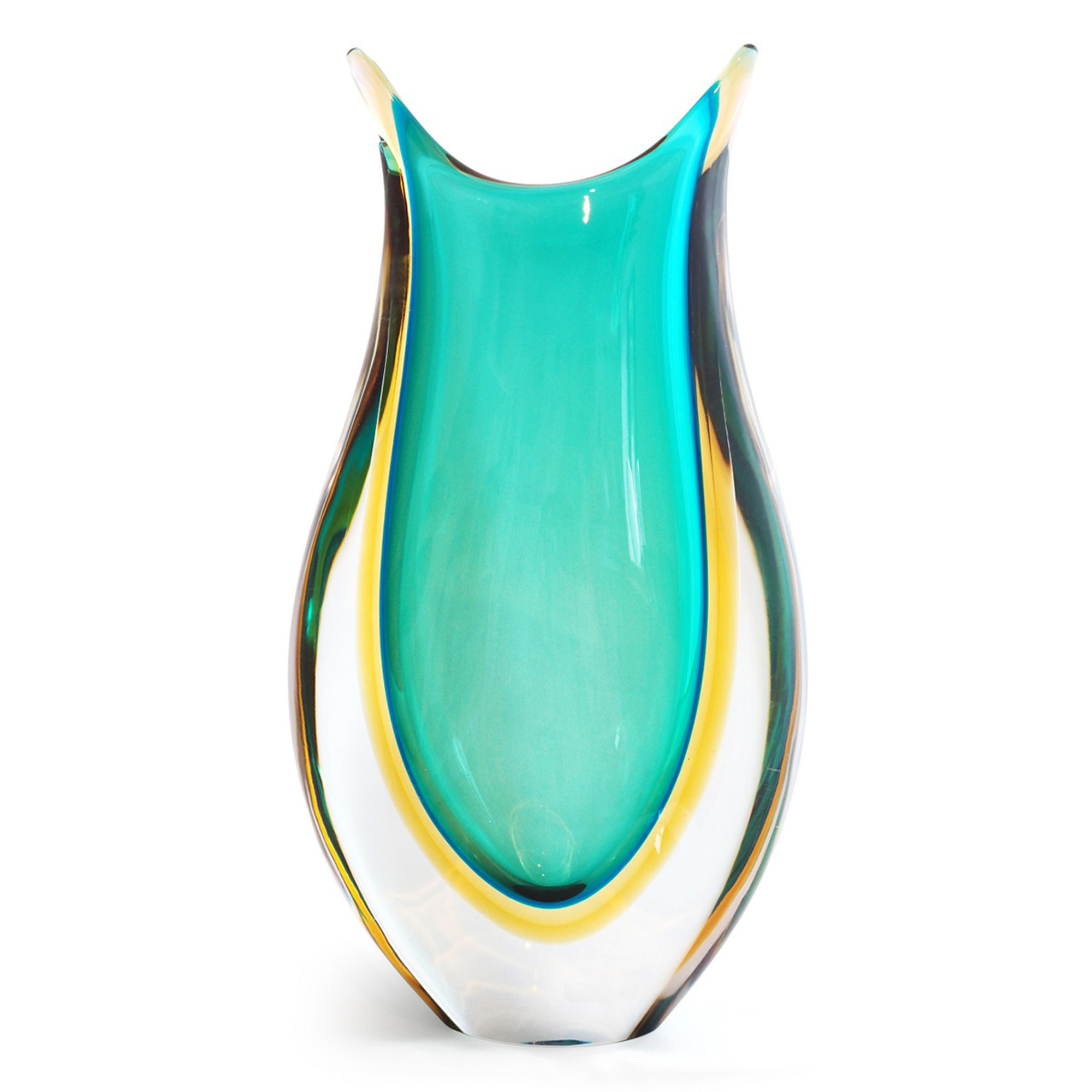 Yellow Murano Glass Vase
