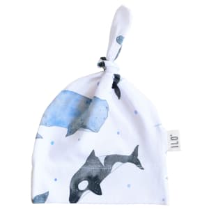 Whales Organic Knot Hat