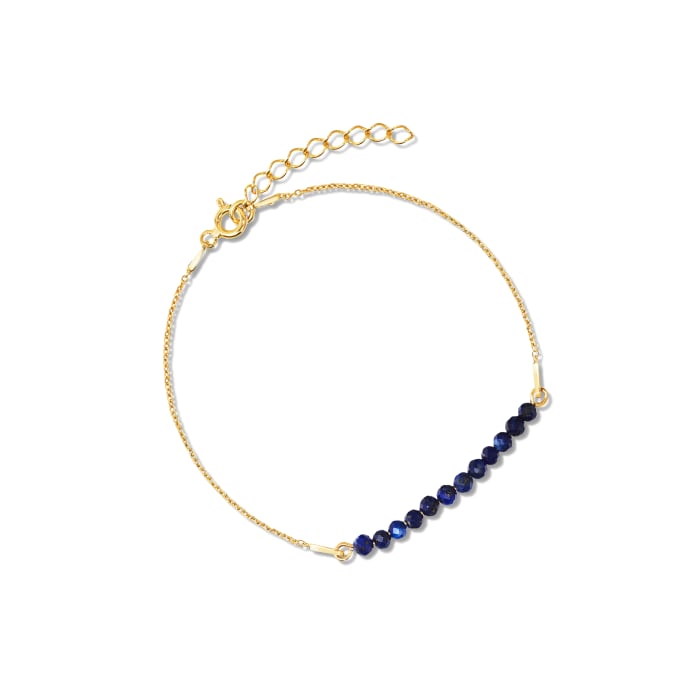 Sininen Bracelet with lapis lazuli: Bracelet with lapis lazuli