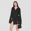 CASCADA | Organic Cotton Shirt Dress in Black