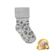 Non-Slip Stay On Socks in Grey Animal
