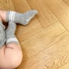 Non-Slip Stay-on Baby & Toddler Organic Quarter Crew Sporty Socks - 3 Pack - Grey & White