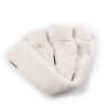 Triple White Faux Fur Hot Water Bottle Set