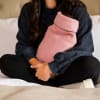 Pink Organic Cotton Hot Water Bottle