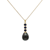 Pallas Pearl Pendant – Tummanharmaa Shell Pearl Sapphire Triolla