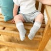 OUTLET - Non-Slip Stay-on Baby & Toddler Organic Quarter Crew Sporty Socks - 7 Pack - Pinks