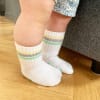 OUTLET - Non-Slip Stay-on Baby & Toddler Organic Quarter Crew Sporty Socks - 7 Pack - Pinks