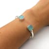 Bia Bangle – Aqua Chalcedony
