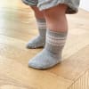OUTLET - Non-Slip Stay-on Baby & Toddler Organic Quarter Crew Sporty Socks - 7 Pack - Blues