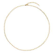 Gold Necklace Chain no. 2: Necklace 925 silver, gilded with 24-carat gold.