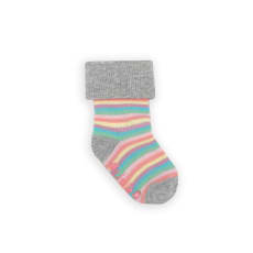 Non-Slip Stay On Socks in Rosey Rainbow