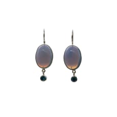 Kora Hook Earrings – Blue Kalimya And Blue Cubic Zirconia: Easy and lovely!