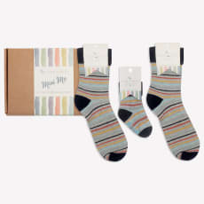 Mini Me Matching Sock Gift Set in Bobby Stripe - The Perfect Father’s Day Gift