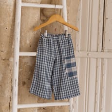 The Quinn Blue Gingham Muslin Culottes