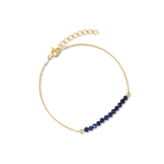 Blue Bracelet with lapis lazuli: Bracelet with lapis lazuli