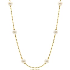 Necklace with dots and Shell Pearls