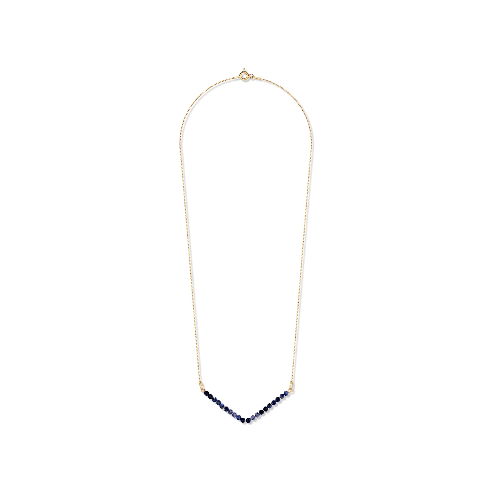 Necklace with sapphires