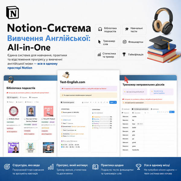Notion-Система Вивчення Англійської: All-in-One