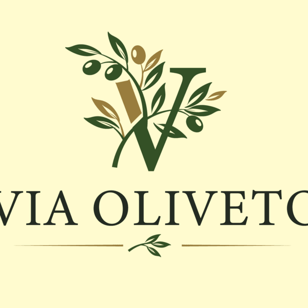 Преміум логотип «VIA OLIVETO» — Готовий фірмовий стиль в італійському стилі