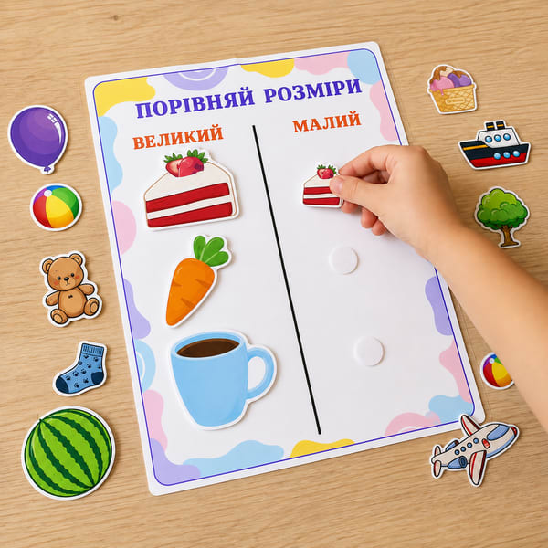 Гра на логіку, дрібну моторику для дітей