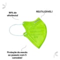 Mascara  PFF2 Verde Limão Infantil - Med Company