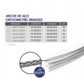 Arco Intraoral Inferior Braided Ss Pre-Contornado (.019X.025) Ref: 52.55.2519 - Orthometric 