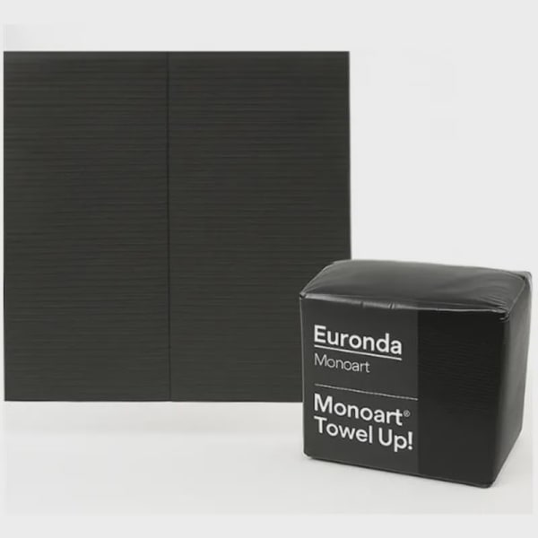 Babador Descartável Preto Towel Up Monoart - Euronda
