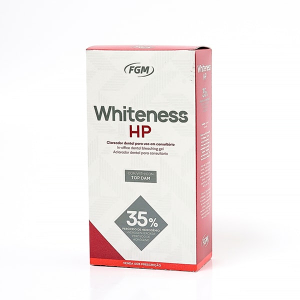 Kit Clareador Whiteness HP 35% com Top Dam 3 Pacientes - FGM