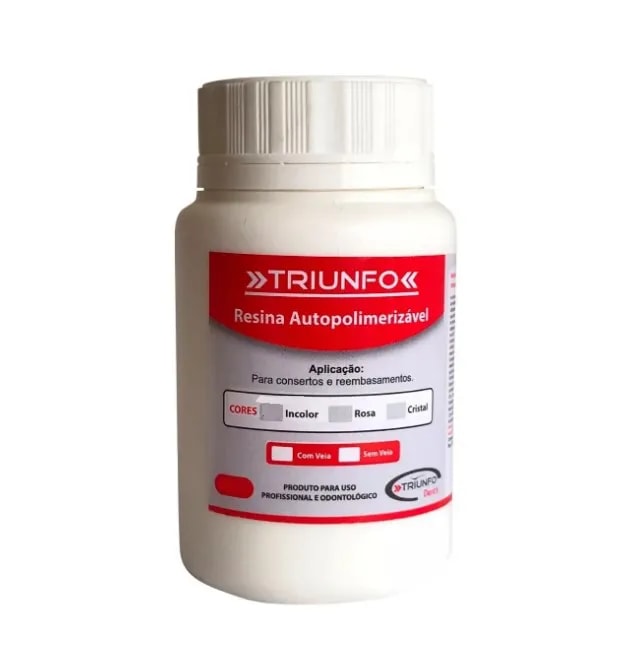 Resina Acrílica Autopolimerizável Incolor - Triunfo