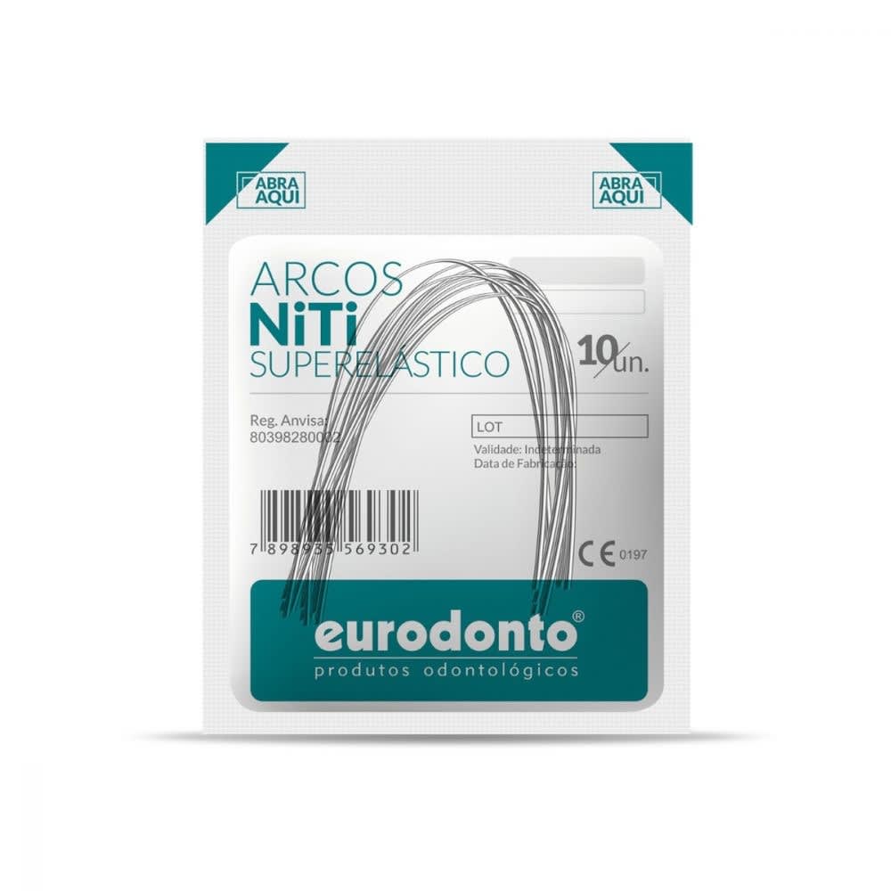 Arco Intraoral Inferior Superelastico Niti Redondo (.012) Ref: 400-I - Eurodonto