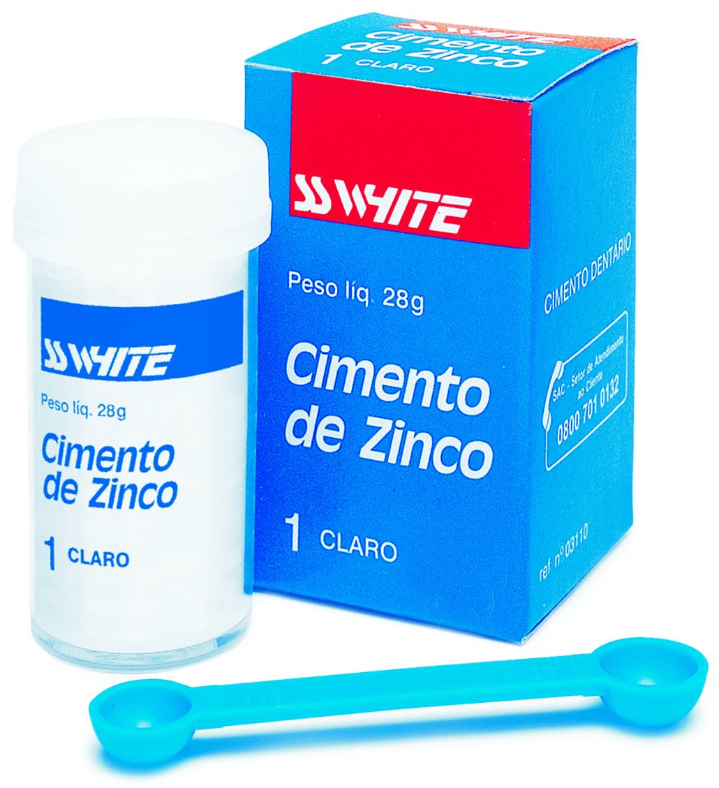 CIMENTO DE ZINCO PO 28G COR 1 (CLARO) - SSWHITE