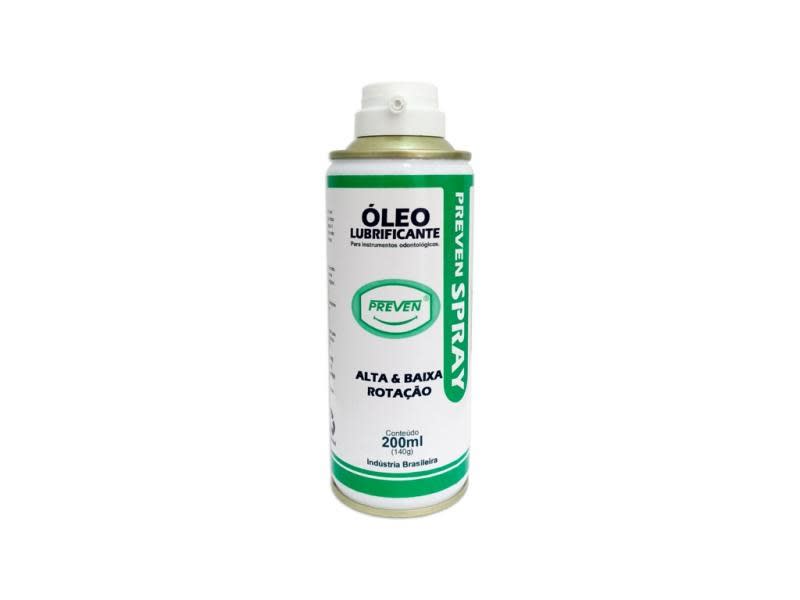 Óleo Spray Lubrificante Para Instrumentos Alta e Baixa Rotação  - Preven