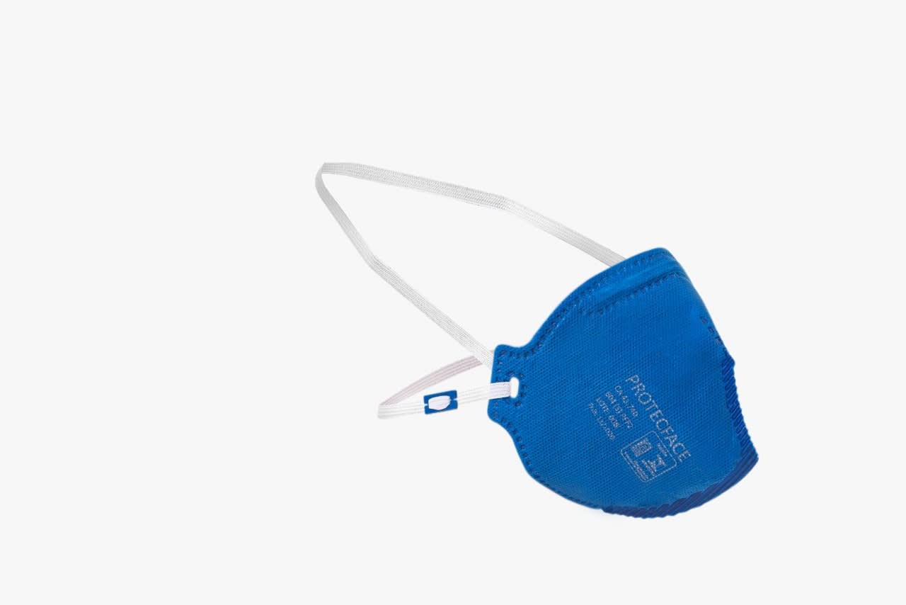 Máscara Respirador Facial Pff2 Azul – Protecface