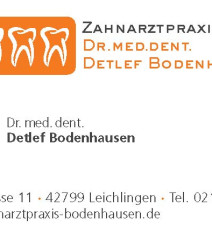 Dr. med. dent. Detlef Bodenhausen, Leichlingen (Rheinland), 1