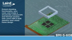 Laird BMI-S-608 Shield Frame - Compact EMI & Thermal Management Solution