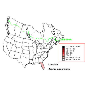 Limpkin distribution map