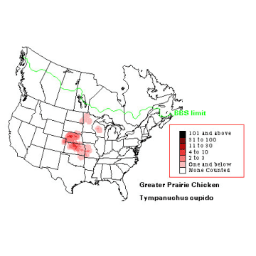 Greater Prairie-Chicken distribution map